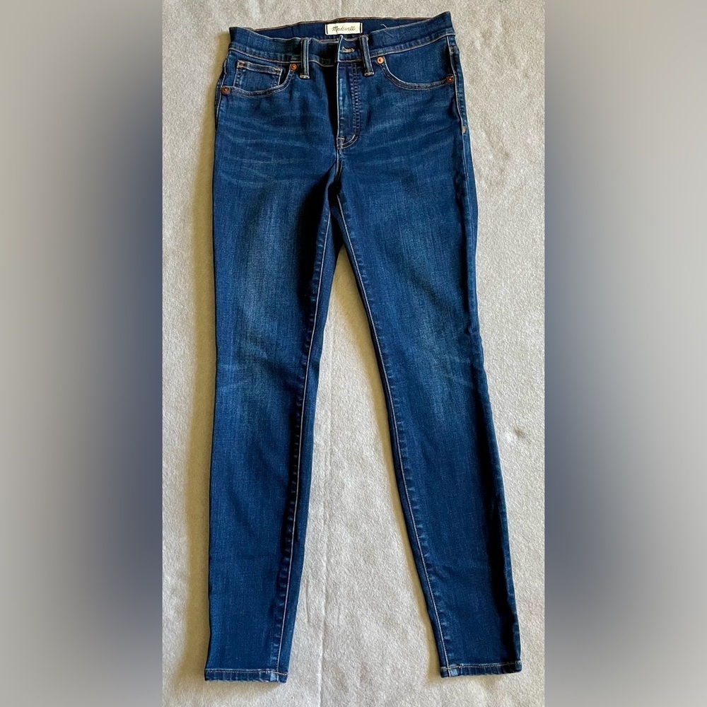 Madewell Women’s High Rise Skinny Jeans 28 x 27 Medium Wash Tencel Blend Denim